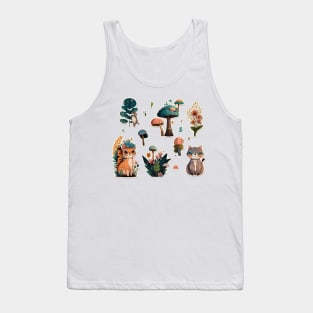 Cute nature sticker pack Tank Top